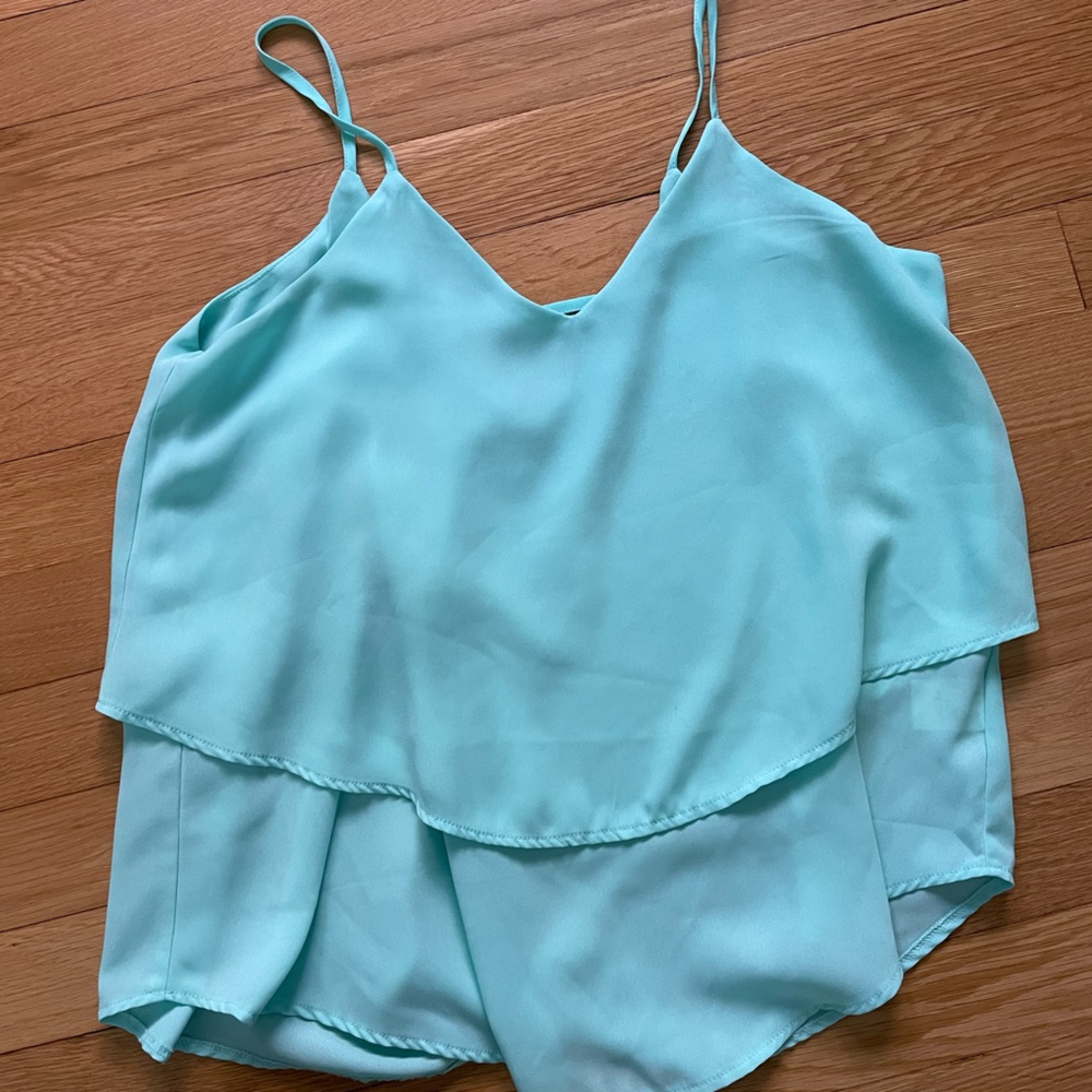 Francesca’s Turquoise Tank Top Size extra small